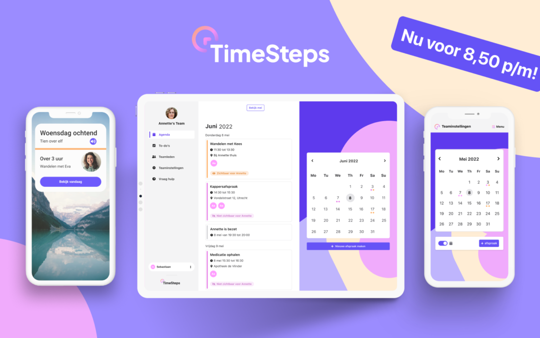 TimeSteps lanceert een nieuwe versie van de app met verbeteringen en prijsverlaging